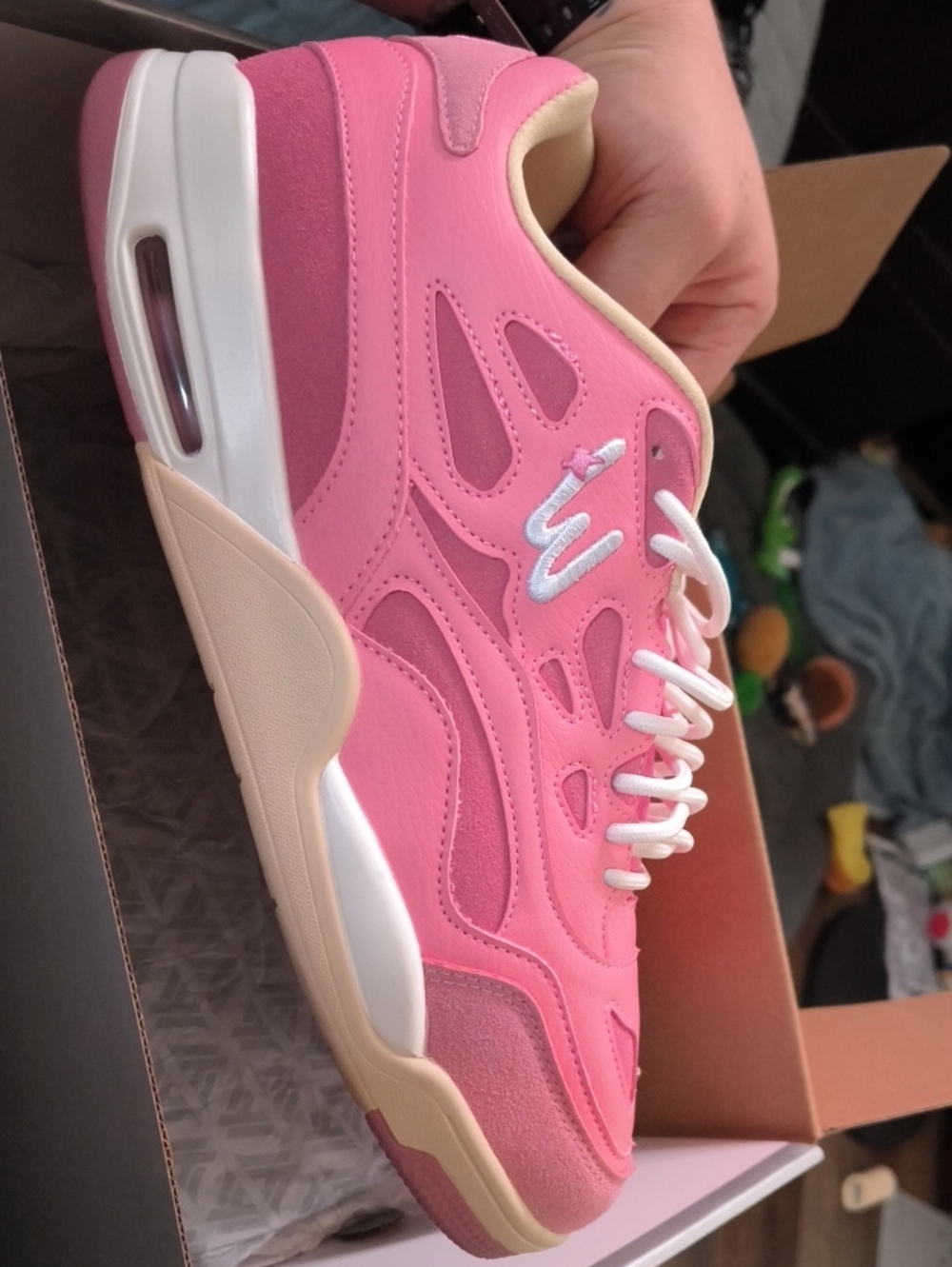 Pink Watson Mens Shoes Super Tuff Super Rare Low-Top Like New